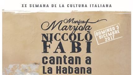 Monica Marziota y Niccolò Fabi cantan a La Habana 