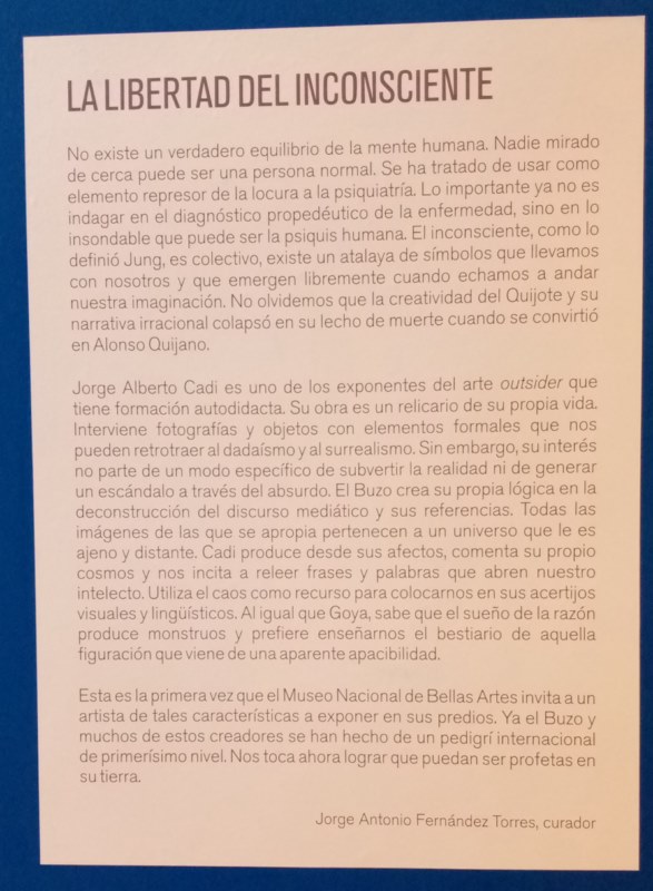 Vista de la muestra “La libertad del inconsciente...” 