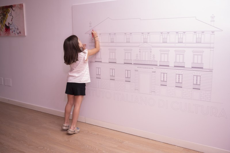 Vista de la sala dedicada a los niños. Istituto dei piccoli 