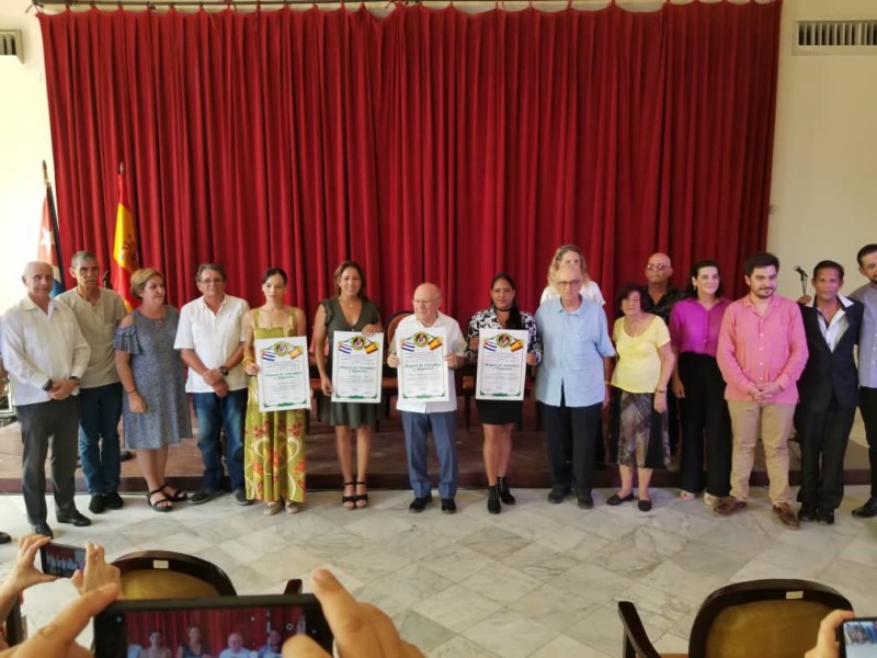 Galardonados e invitados a la entrega del premio