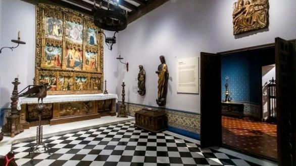 Retablo en Honor a Santa Ana. Burgos, 1503, Temple sobre madera, marco de madera tallada y dorada, 339 x 253 cm/ Tomada de https://buenosaires.gob.ar/