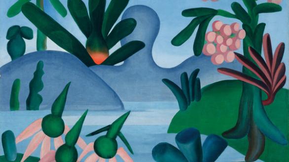 Tarsila do Amaral, O lago, 1928 Oil on canvas, 75,5 × 93 cm Hecilda e Sergio Fadel Photo: Jaime Acioli © Tarsila do Amaral S/A