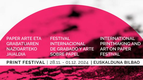 Cartel Feria Internacional de Grabado y Arte sobre Papel 