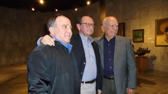 Fabelo, Luciano y Sosabravo en la inauguración de la exposición